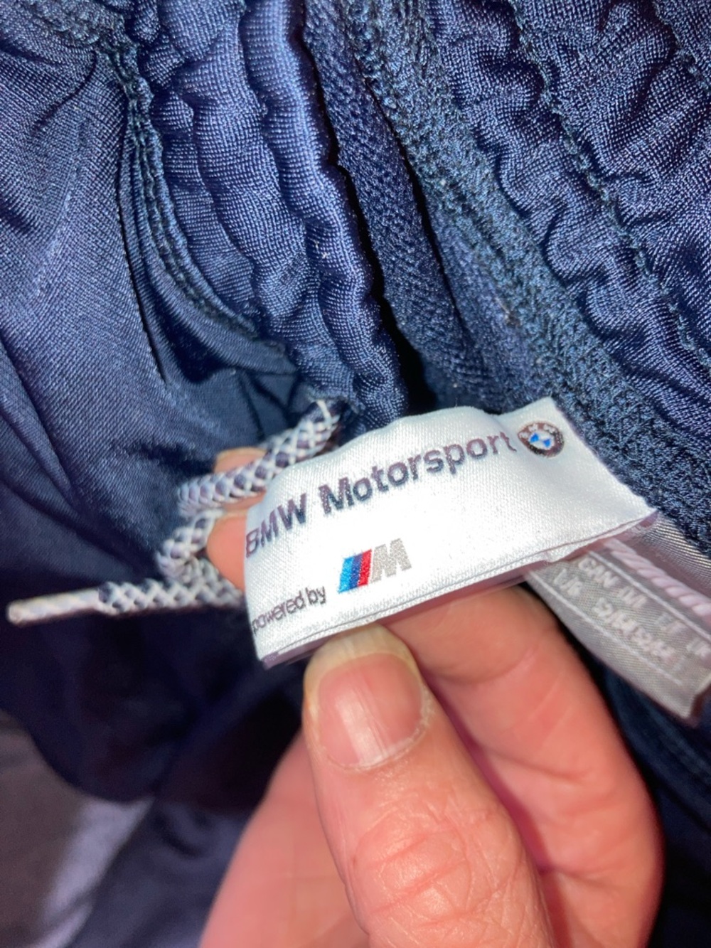 BMW Black Track Pants with White Logos - Picture 6 of 6